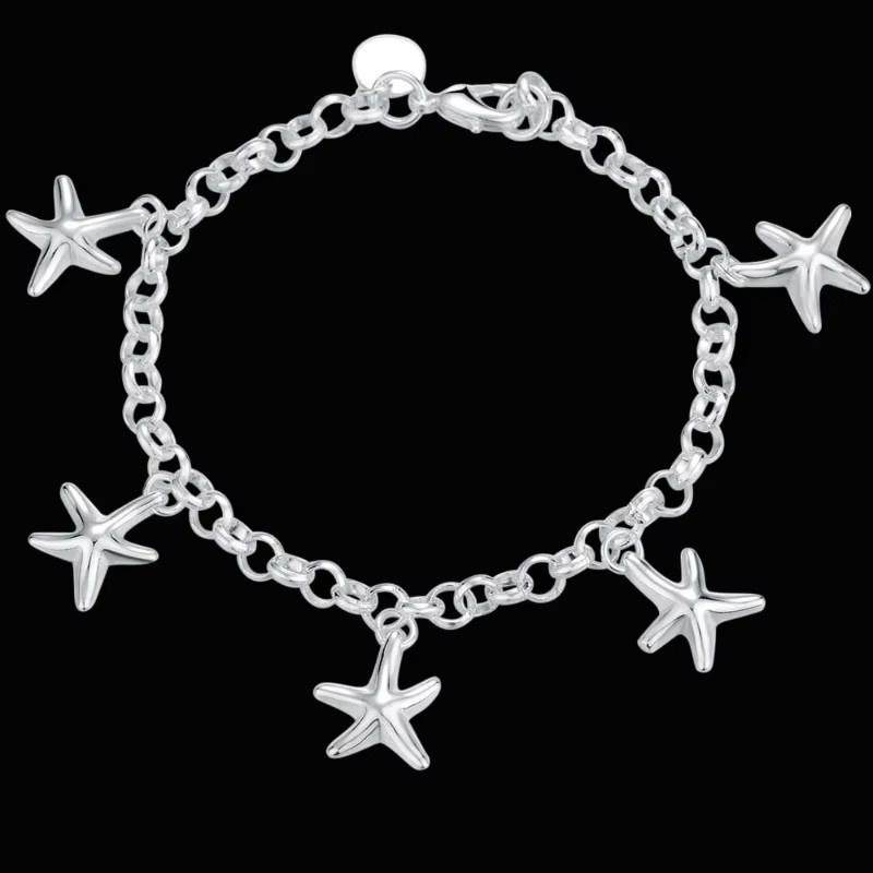 SAY Armband, 925 Silber, Seestern-Motiv, Unisex - Bild 3