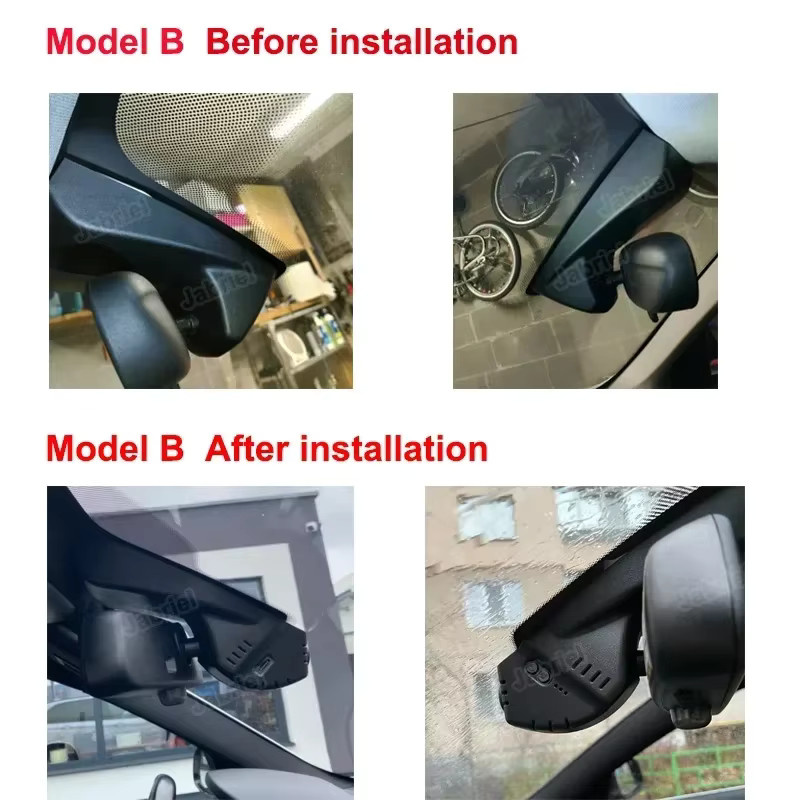 Melladen Mustache Wifi Dashcam 4K 2K in Schwarz für BMW F07 F10 F15 F20 F21 F22 F23 F25 F26 F30 F31 F32 F33 F34 F36 F39 F45 - Bild 4