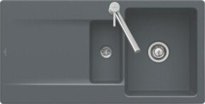Villeroy & Boch Spüle Siluet 60 R Spülbecken in Fossil Grau mit CeramicPlus Beschichtung - Bild 1