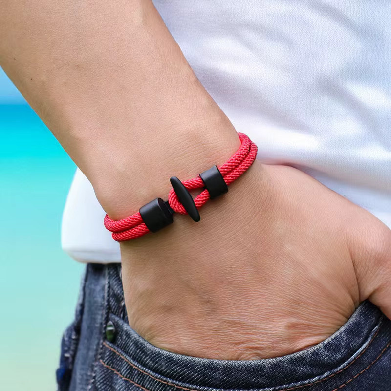 Noter Herrenarmband, 4 mm Milan-Schnur, Bunt - Bild 1