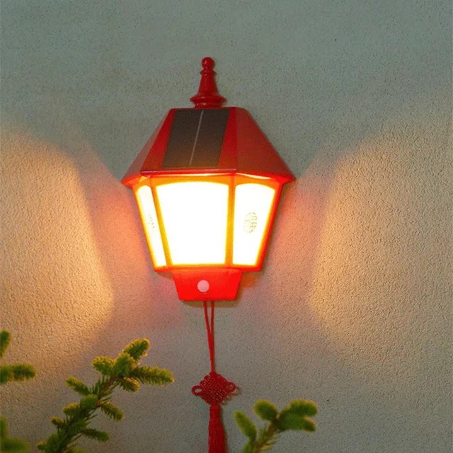 Solar Wolfram Wandleuchte mit Bewegungserkennung und Wasserdichtigkeit für Garten und Balkon - Bild 1