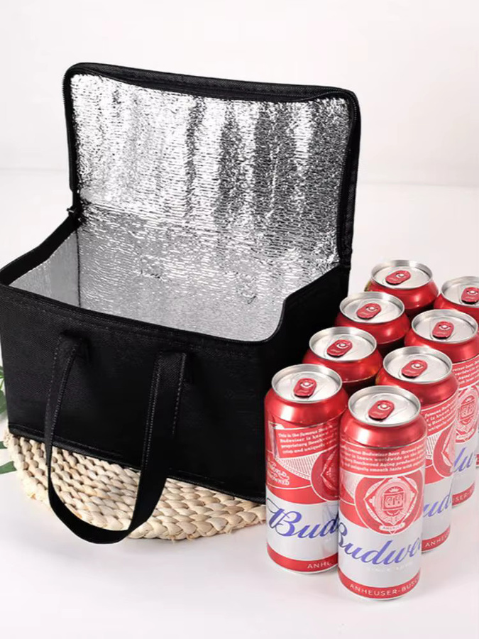 Homefish XL Isolierte Kühltasche in Schwarz für Lebensmittel und Pizza - Bild 5