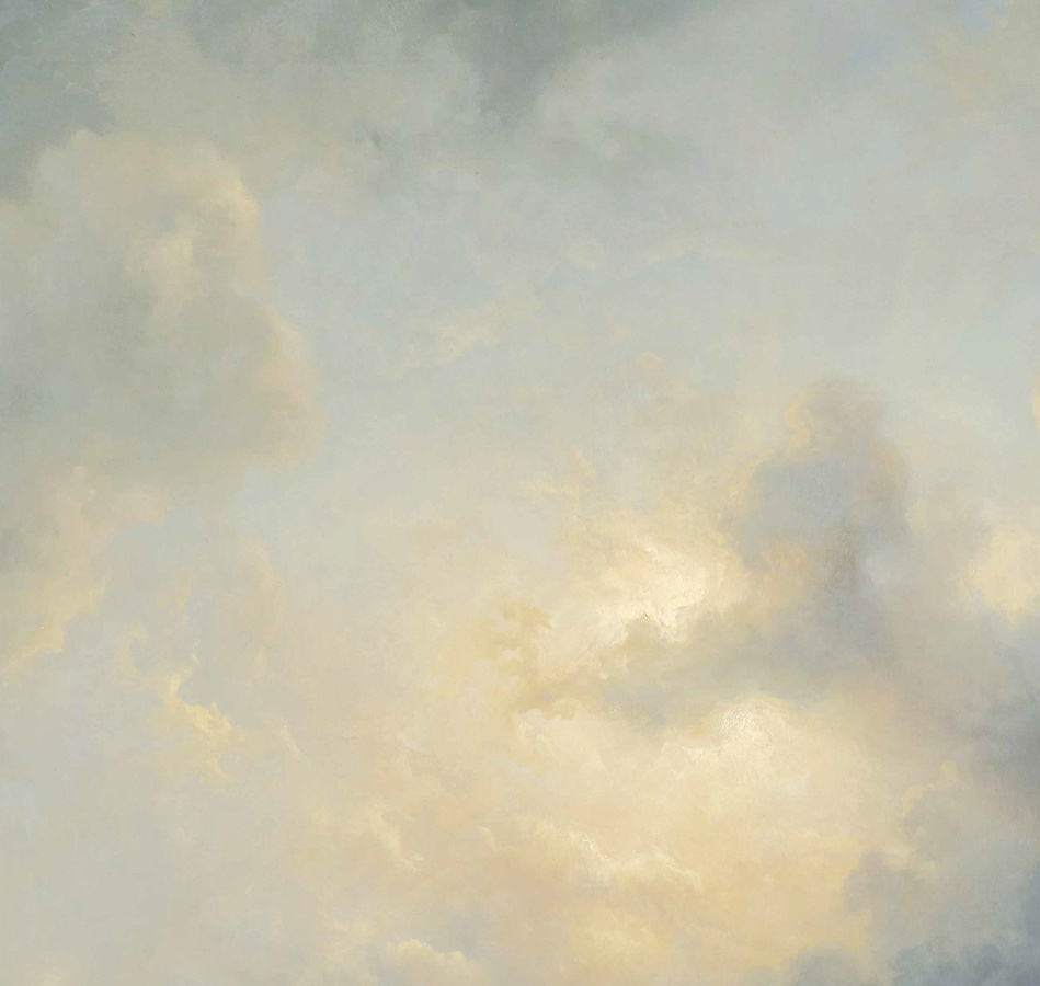 KEK Amsterdam Mural Golden Age Clouds 1 Wandbild Multicolor mit Gold und Naturmotiven, Breite: 2,92 m - Bild 1
