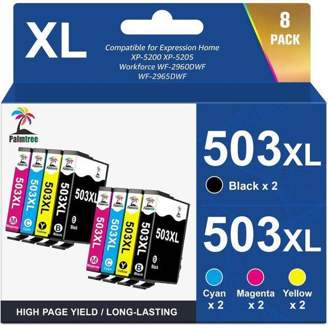 Epson 503XL Tintenpatronen Set kompatibel mit Expression Home XP-5200, XP-5205 und Workforce WF-2960, Farben: Schwarz, Cyan, Magenta, Gelb und Multicolor - Bild 1