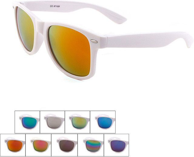 Sonnenbrille RMM, weiß, Kunststoff, Vollrand, quadratisch, Unisex - Bild 1
