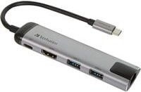 Verbatim USB-C Multiport-Hub mit HDMI 4K UHD, USB 3.2 Gen 1, USB-C und RJ-45 Ethernet/LAN - Bild 2