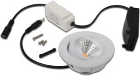 Hera LED-Einbauleuchten-Set in Weiß, schwenkbar und dimmbar mit Metallgehäuse - Bild 1