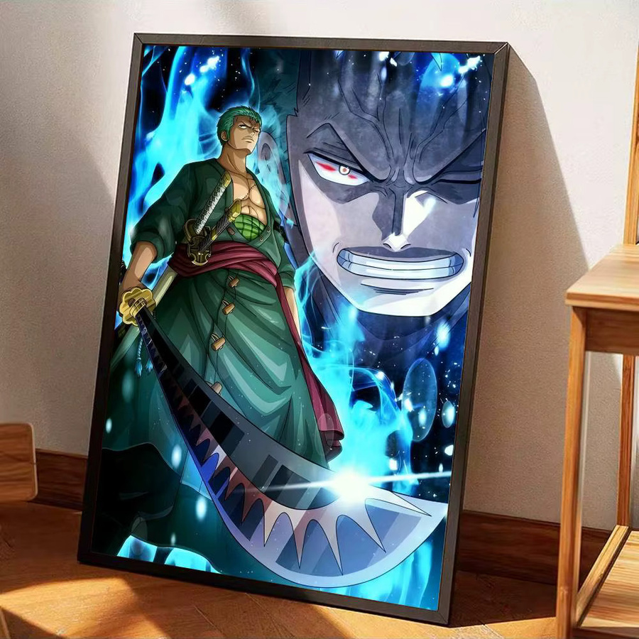Potdemiel Roronoa Zoro One Piece Anime Poster in Weiß für deine Wanddekoration - Bild 6