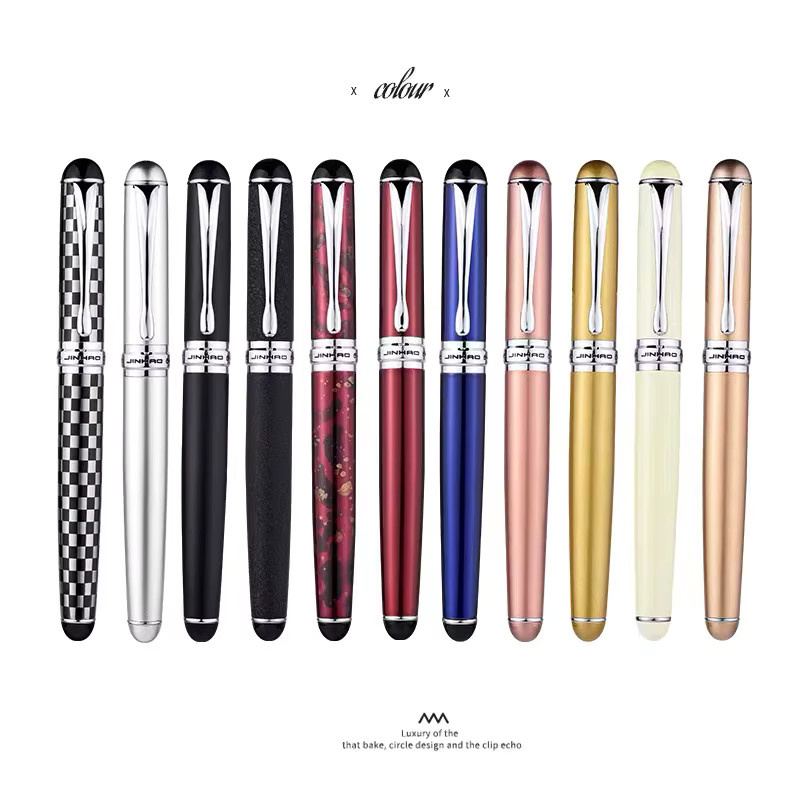 Jinhao X750 Füllfederhalter aus Metall mit 18 Karat vergoldeter Spitze und 0,5 mm Feder für Business und Büro - Bild 4