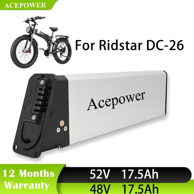 Ridstar DC-26 H26 Pro E-Bike Batterie 48V 13Ah für Ridstar Winter H20 und Engwe faltbare E-Bikes - Bild 1