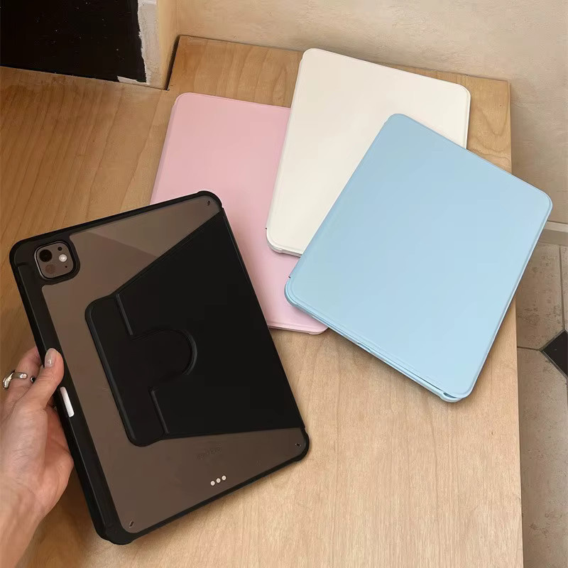 Stoßfeste 360-Grad-Standhülle für Apple iPad in Schwarz - Bild 2