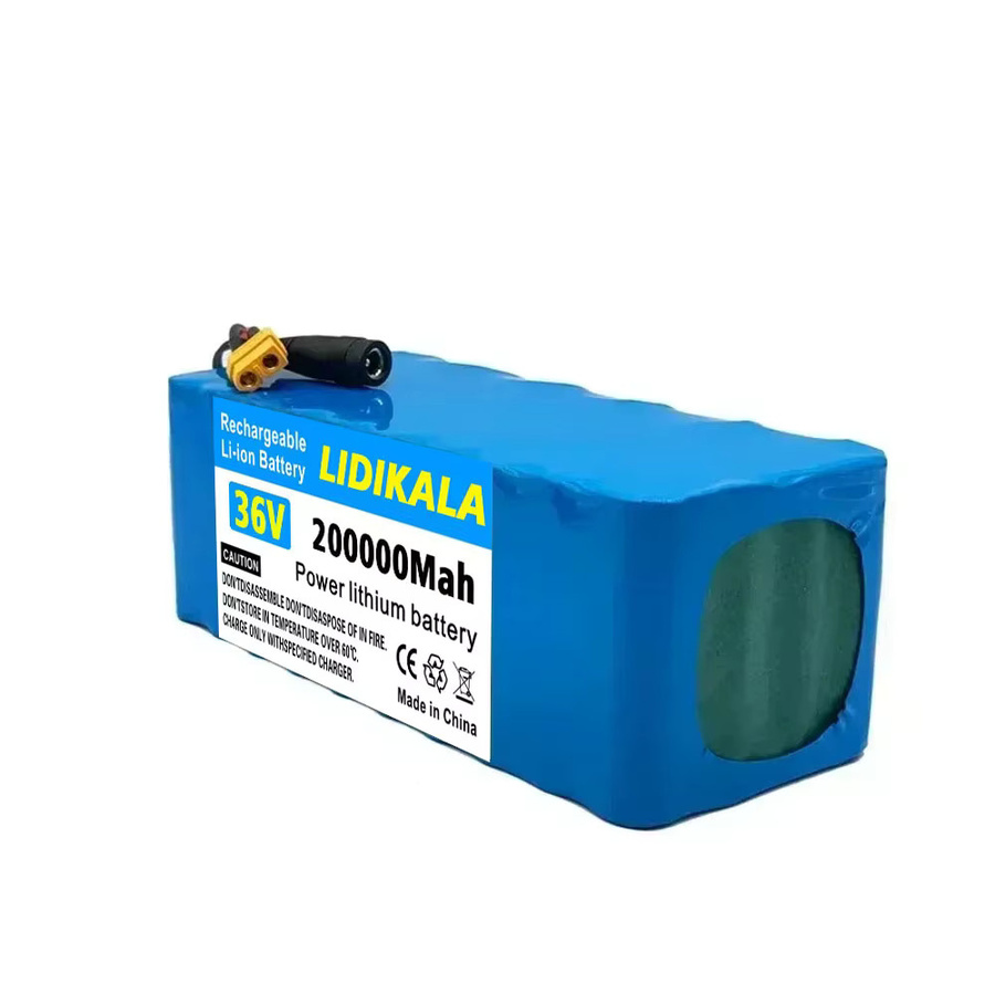 Lithium-Ionen-Akku 36V 200Ah 2000W 10S4P DC/T für E-Bike, Elektrofahrrad und Roller mit BMS in Blau - Bild 3