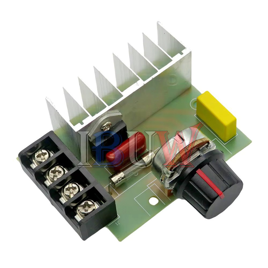 PUMUDDSY Elektrischer Spannungsregler 4000W AC SCR 0-220V Motordrehzahlregler mit Temperaturversicherung - Bild 2