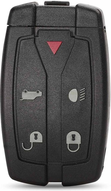 Bilchave 5 Tasten Autoschlüssel Gehäuse Shell Fob Fall in Schwarz für Land Rover Discovery 4 Sport Evoque Freelander 2 3 LR2 - Bild 1