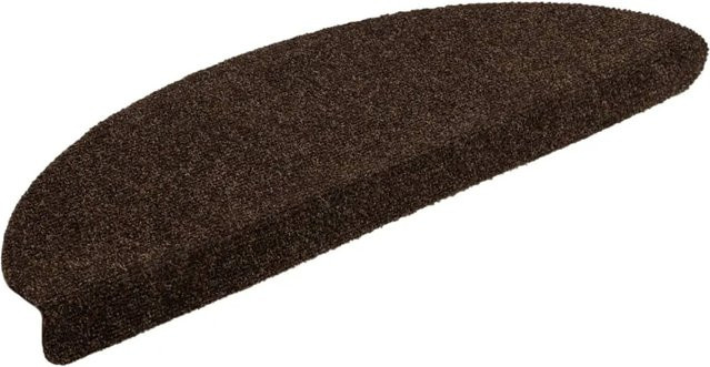 vidaXL Selbstklebende Treppenmatten aus Nadelvlies, 5 Stück, Braun, B/H/T: 65 x 4 x 21 cm - Bild 1