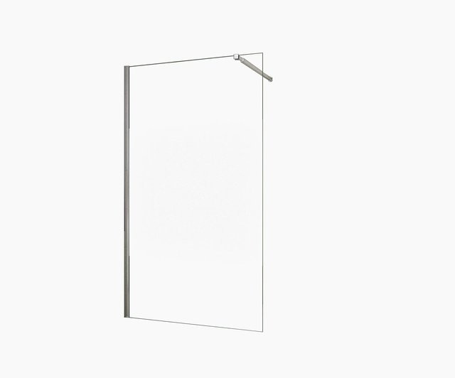 Duschparadies Walk-In Duschwand aus Nano-Glas mit Stabilisierungsstange, Farbe: Transparent/Silber, B: 50 cm, H: 200 cm - Bild 1
