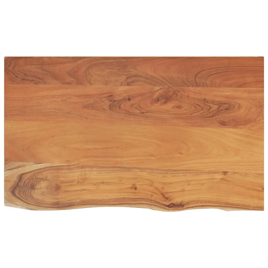 vidaXL Waschtischplatte aus Akazien-Massivholz in Braun, Rechteckig, B: 90 cm, T: 60 cm, H: 2,5 cm - Bild 2