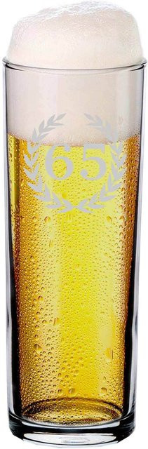 LUXENTU Kölschglas Kölner Stange mit Gravur 65. Jubiläum, transparent, 0,2 l - Bild 1