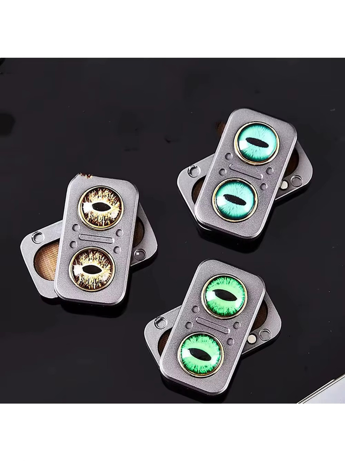 YuHaoHui Eule Rotierender Mechanischer Slider, Magnetische Push Karte, Clicker Fidget Spinner, Stress Relief Sensorisches Spielzeug - Bild 4