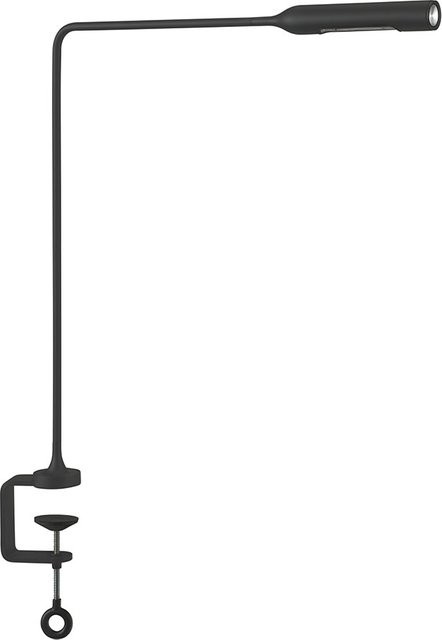 Lumina Flo Clamp LED-Klemmleuchte in Schwarz mit Soft-Touch-Funktion, dimmbar und verstellbar, warmweißes Licht (3000K) - Bild 1