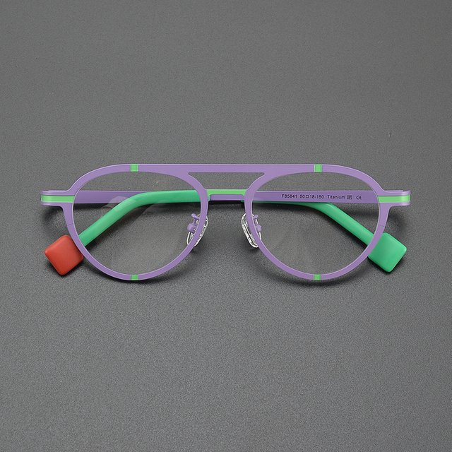 Nobler Zozo Korrektionsbrille Cat Eye, Titan, Vollrand, multicolour - Bild 1