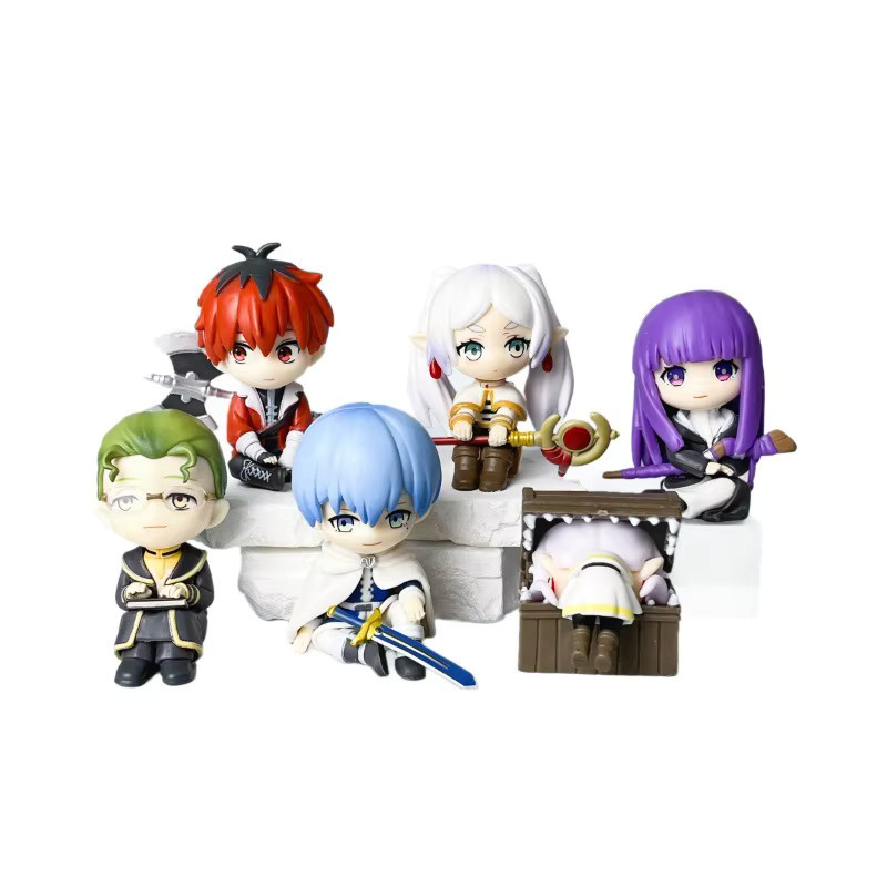 Bandai Frieren Beyond Journey's End Chibi Anime-Figur, 6-teiliges Set, Kunststoff - Bild 3