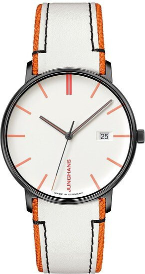 Junghans Armbanduhr Quarz, Edelstahl, Schwarz, 40 mm, Herren - Bild 1