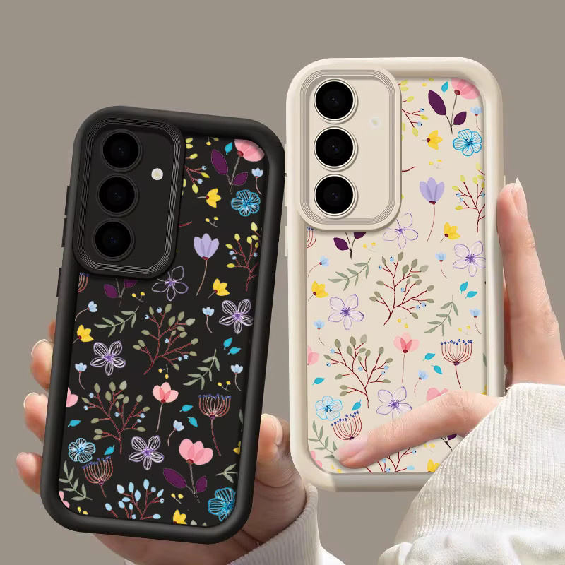 Samsung Handyhülle mit Blumenmuster in Pink und Multicolour für Galaxy S25 FE S26 S24 S23 Ultra Plus A57 A37 A27 A17 A16 A56 A36 A53 A54 A15 A55 TPU Cover - Bild 2
