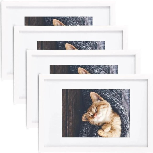 Bomoe Galeria Bilderrahmen Set in Weiß, 4er Pack, für 1 Bild, B/H: 13 x 18 cm - Bild 1