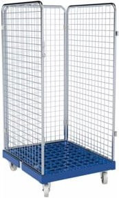 HMH rolltainer Rollbehälter ADB 1350 KU blau B/T: 72,4 x 81,5 cm - Bild 1