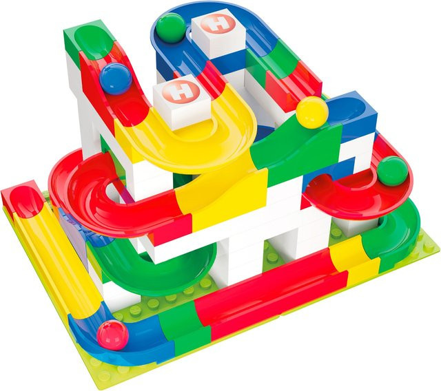 Hubelino Kugelbahn Baukasten basis 123-teiliges Set ab 4 Jahren - Bild 1