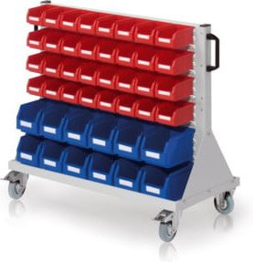 Kappes RasterMobil Rollwagen Gr. 2 Mod. E61, grau, Kunststoff, B/T/H: 100 x 50 x 89 cm - Bild 1