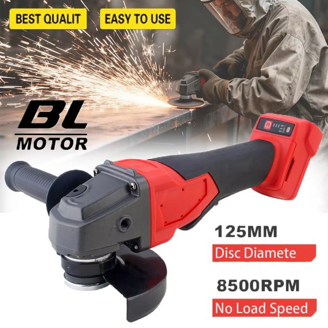 Milwaukee Akku-Winkelschleifer 125 mm mit 3 Gängen, bürstenloser elektrischer Schleifer und Schneidemaschine in Rot, passend für Milwaukee 18V Akkus - Bild 1
