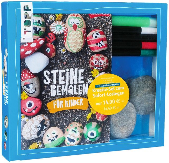 Topp Kreativ-Set Steine bemalen ab 6 Jahren - Bild 1