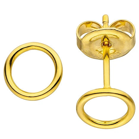 Colfem Ohrstecker Kreis, Edelstahl, Unisex - Bild 1