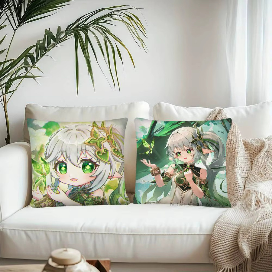 Genshin Impact Nahida Kissenbezug Square Dekoration Multicolor B/B/B: 35 x 35 x 35 cm - Bild 5