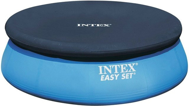 Intex Poolabdeckplane für runde Easy Pools, Blau, Durchmesser: 366 cm - Bild 1