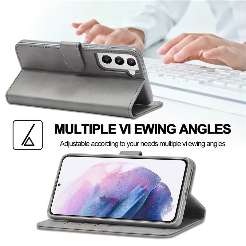 Gelbe Brieftaschen-Hülle für Samsung Galaxy S25 FE S26 S24 S23 S22 Ultra S24 Plus sowie A05 A05S A16 A06 A36 A56 A17 A07 A26 A55 A57 A37 - Bild 3