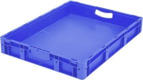 Bito Eurostapelbehälter XL mit Doppelboden 86121D, Blau, B/T/H: 80 x 60 x 12 cm - Bild 1