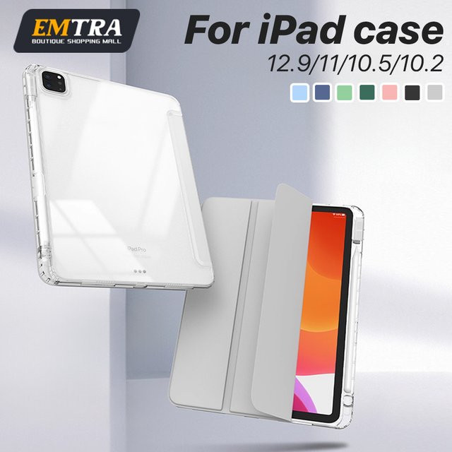 Schutzhülle für Apple iPad und iPad Air mit Stifthalter in Grün Transparent - Bild 1