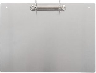 Djois Ringbuchbrett A4 aus Recycling-Aluminium in Silbergrau mit 2-Ring-Mechanik für bis zu 250 Blatt - Bild 1