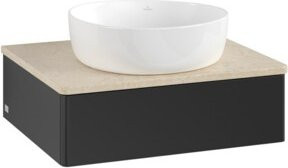 V&B Waschtischunterschrank Antao mit Beleuchtung in Blau, B/T/H: 60 x 50 x 19 cm - Bild 1