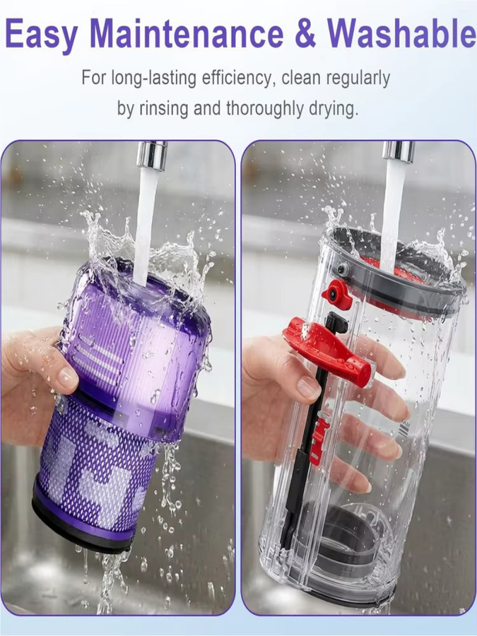 Dyson Ersatzteil-Set für V11 V15 SV14 SV15 SV22: Staubsaugerfilter, Staubbehälter und Weichwalzen - Bild 6