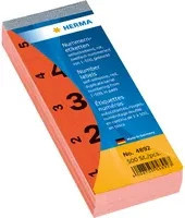HERMA Nummernetikett aus Papier in Multicolor, B: 28 mm, H: 56 mm - Bild 1
