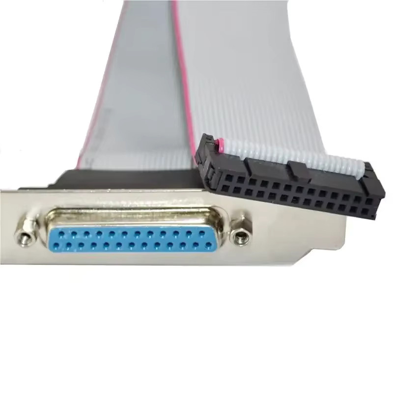 BSN DB25-Pin auf IDC-26-Pin Parallel-Port-Adapterkabel mit Kupferkern, Länge: 28 cm - Bild 2