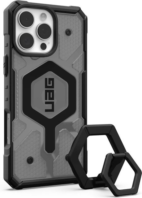 Urban Armor Gear Pathfinder Clear MagSafe Schutzhülle für Apple iPhone 16 Pro Max, Grau, Transparent - Bild 1