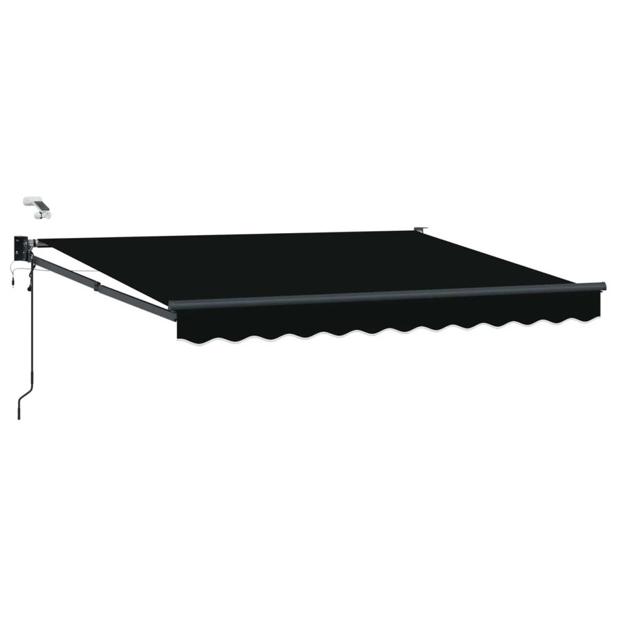vidaXL Elektrische Ausziehbare Markise Schwarz B: 3,5 m, T: 2,5 m - Bild 2