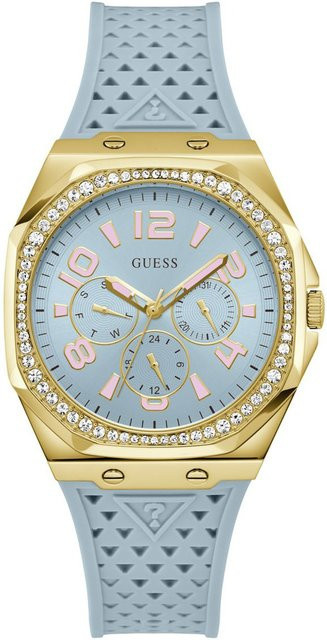 Guess Armbanduhr, Quarz, Edelstahl, Blau, 40 mm, Damen - Bild 1