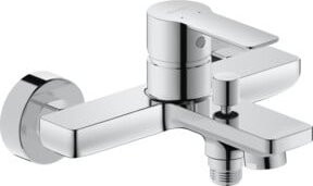 Duravit Wannen-Einhebelmischer D-Code AP in Chrom mit Umstellventil und Keramikmischarmatur - Bild 1