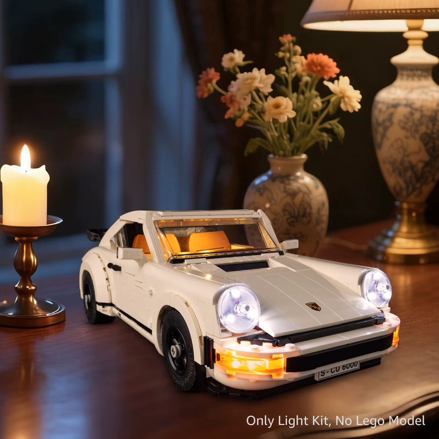 Lego LED-Beleuchtungsset, Passend für Porsche 911 10295, Weiß - Bild 4